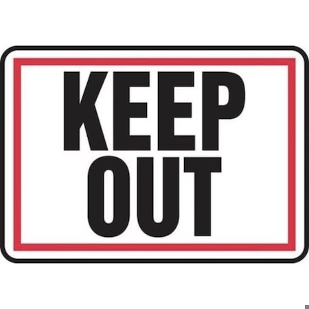 Accuform SAFETY SIGN KEEP OUT RED BORDER MADM974VS MADM974VS